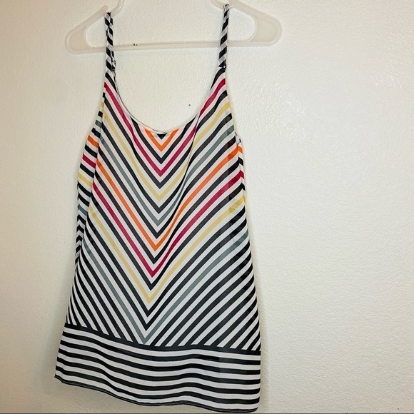 CAbi Linea Striped Cami Adjustable Straps Sz: XS - Picture 1 of 6